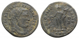 Galerius (305-311). Æ Follis (25mm, 6.73g, 6h). Antioch - R/ Genius. Good Fine