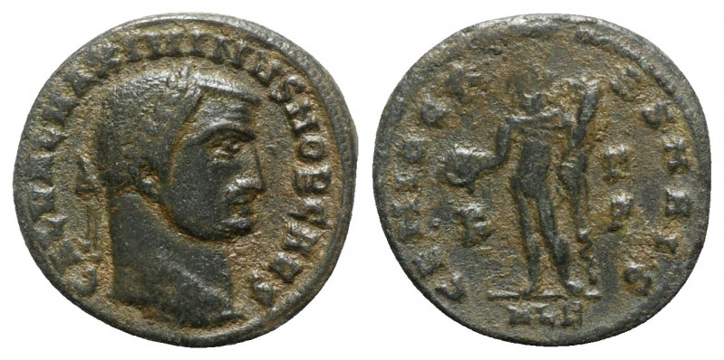 Galerius (305-311). Æ Follis (24mm, 6.36g, 6h). Alexandria - R/ Genius. Good Fin...