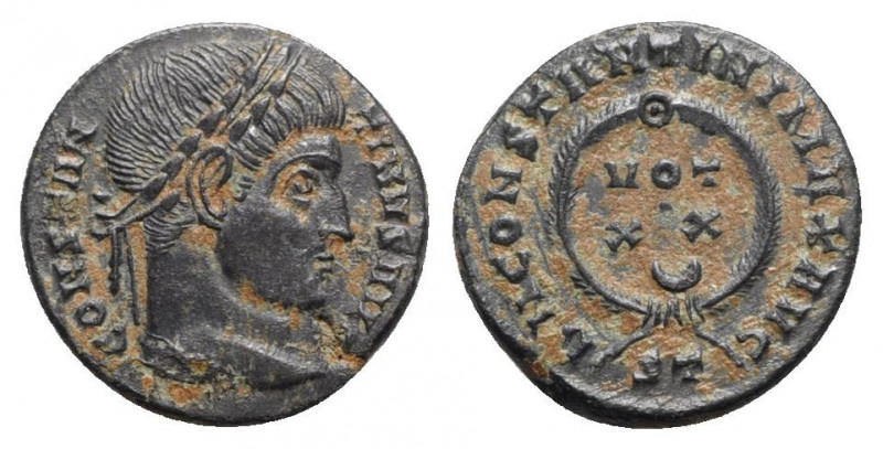 Constantine I (307/310-337). Æ Follis (18mm, 2.85g, 12h). Ticinum. Near VF