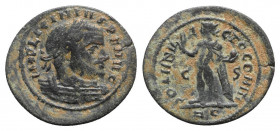 Licinius I (308-324). Æ Follis (23mm, 2.32g, 6h). Rome - R/ Sol. Good Fine