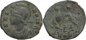 Commemorative series, c. 330-354. Æ (18.5mm, 2.40g). Aquileia - R/ She-wolf. Good Fine - near VF