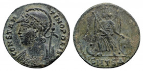 Commemorative series, c. 330-354. Æ (17.5mm, 2.33g, 6h). Thessalonica. Green patina, VF – Good VF