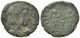 Constans (337-350). Æ (15mm, 1.65g). Rome - R/ Victories. Good Fine
