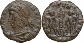 Constans (337-350). Æ (19mm, 2.10g). Heraclea - R/ Soldiers. Good Fine - near VF