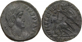 Constantius II (337-361). Æ (20.5mm, 4.60g). Cyzicus - R/ Soldier spearing enemy. Good Fine - near VF