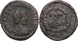 Valentinian II (375-392). Æ (14.5mm, 1.20g). Siscia. Good Fine