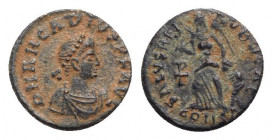 Arcadius (383-408). Æ (13mm, 1.30g, 6h). Constantinople - R/ Victory. VF