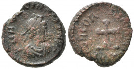 Honorius (393-423). Æ (10mm, 1.00g). Alexandria(?). Good Fine