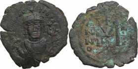Maurice Tiberius (582-602). Æ 40 Nummi (34mm, 12.60g). Constantinople. Fine