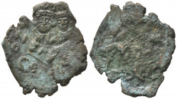 Heraclius (610-641). Æ 40 Nummi (32mm, 8.19g). Syracuse. Good Fine
