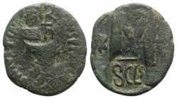 Heraclius (610-641). Æ 40 Nummi (31mm, 13.44g). Syracuse. Near VF