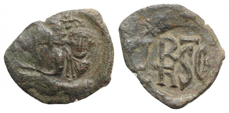 Heraclius (610-641). Æ 40 Nummi (25mm, 4.00g). Syracuse. VF