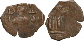 Constans II (641-668). Æ 40 Nummi (23.5mm, 3.30g). Constantinople. Good Fine