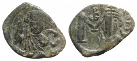 Constans II (641-668). Æ 40 Nummi (26mm, 5.20g, 6h). Syracuse. Near VF