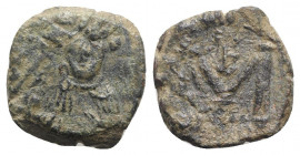 Constans II (641-668). Æ 40 Nummi (22mm, 6.25g, 6h). Syracuse. Good Fine