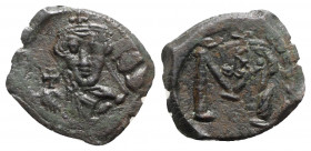 Constans II (641-668). Æ 40 Nummi (25mm, 4.75g, 6h). Syracuse. Near VF