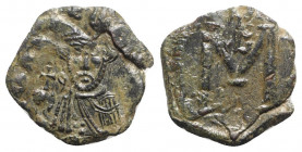 Constans II (641-668). Æ 40 Nummi (22mm, 3.74g, 6h). Syracuse. Near VF