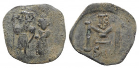 Constans II (641-668). Æ 40 Nummi (23mm, 3.58g, 6h). Syracuse. Near VF