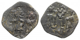 Constans II (641-668). Æ 40 Nummi (23mm, 3.41g, 6h). Syracuse. Near VF