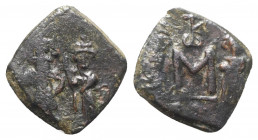 Constans II (641-668). Æ 40 Nummi (21mm, 2.59g, 6h). Syracuse. Good Fine