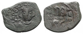 Constans II (641-668). Æ 40 Nummi (25mm, 4.70g, 12h). Syracuse. Near VF