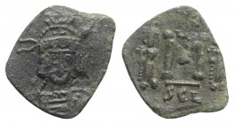 Constantine IV (668-685). Æ 40 Nummi (20mm, 1.44g, 6h). Syracuse. Good Fine - near VF