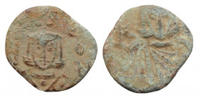 Nicephorus I and Stauracius (802-811). Æ 40 Nummi (16mm, 1.41g, 6h). Syracuse. Good Fine