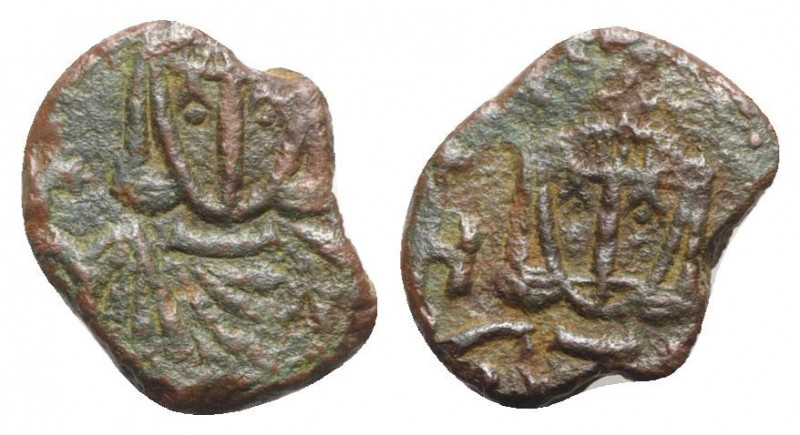 Michael I and Theophylactus (811-813). Æ 40 Nummi (17mm, 2.42g, 6h). Syracuse. N...