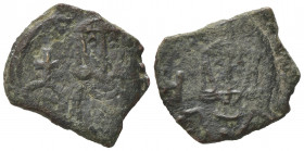 Leo V and Constantine (813-820). Æ 40 Nummi (16.5mm, 2.41g). Syracuse. Fine