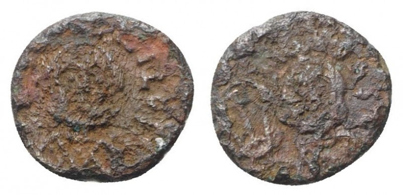 Theophilus (829-842). Æ 40 Nummi (14mm, 2.50g, 6h). Syracuse. Good Fine