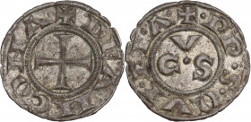 Italy, Ancona, Republic, 13th century. AR Denaro (16.5mm, 0.60g). VF