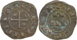 Italy, Brindisi. Enrico VI (1190-1198). BI Denaro (17mm, 0.80g). Good Fine