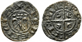 Italy, Brindisi. Federico II (1197-1250). BI Denaro (15mm, 0.48g). Near VF