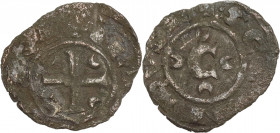 Italy, Brindisi. Corrado II (1254-1258). BI Denaro (15mm, 0.40g). Good Fine
