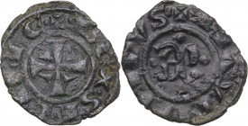 Italy, Brindisi. Manfredi (1258-1266). BI Denaro (15.5mm, 0.50g). Near VF
