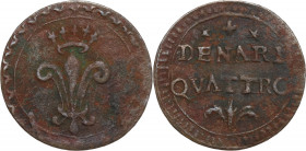 Italy, Modena. Ercole III d' Este (1780-1796). Sesino (15mm, 0.90g). Good Fine - near VF