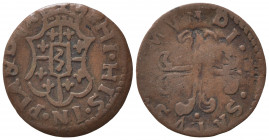Italy, Piacenza. Filippo di Borbone (1748-1765). Æ Sesino (17.5mm, 1.02g). Good Fine