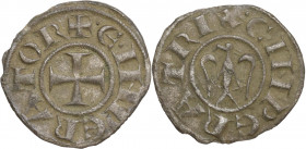 Italy, Sicily, Messina. Enrico VI (1191-1197). BI Denaro (15mm, 0.80g). VF