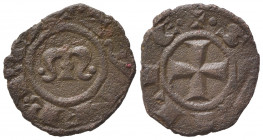 Italy, Sicily, Messina. Manfredi (1258-1266). BI Denaro (14.5mm, 1.00g). Near VF