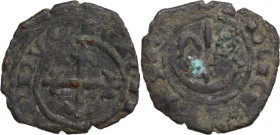 Italy, Sicily, Messina. Carlo I d’Angiò (1266-1285). BI Denaro (15.5mm, 0.60g). Near VF