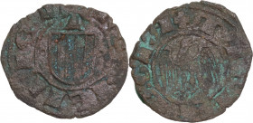 Italy, Sicily, Messina. Alfonso I d’Aragona (1416-1458). BI Denaro (14.5mm, 0.60g). Good Fine