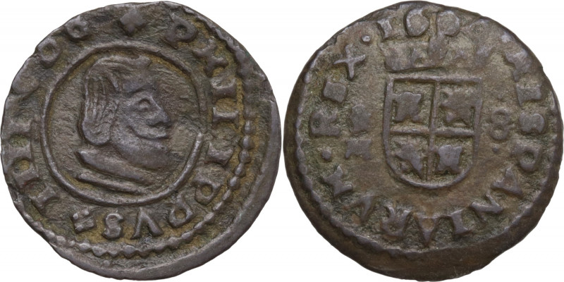 Spain, Felipe IV (1621-1665). 8 Maravedis (20mm, 1.90g). Near VF