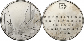 Switzerland, National exhibition Lausanne. AR Medal 1964 (33mm, 15.00g). Near EF