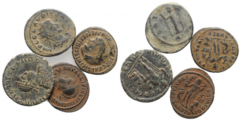 Lot of 4 Roman Imperial Æ coins, to be catalog. Lot sold as is, no return