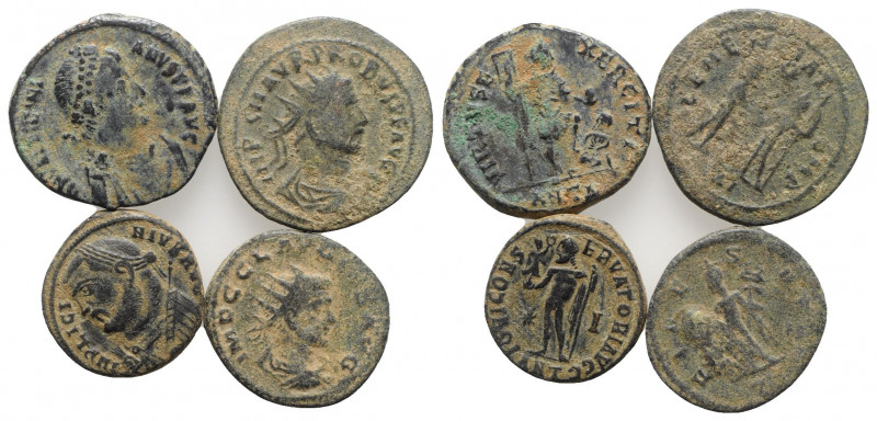 Lot of 4 Roman Imperial Æ coins, to be catalog. Lot sold as is, no return