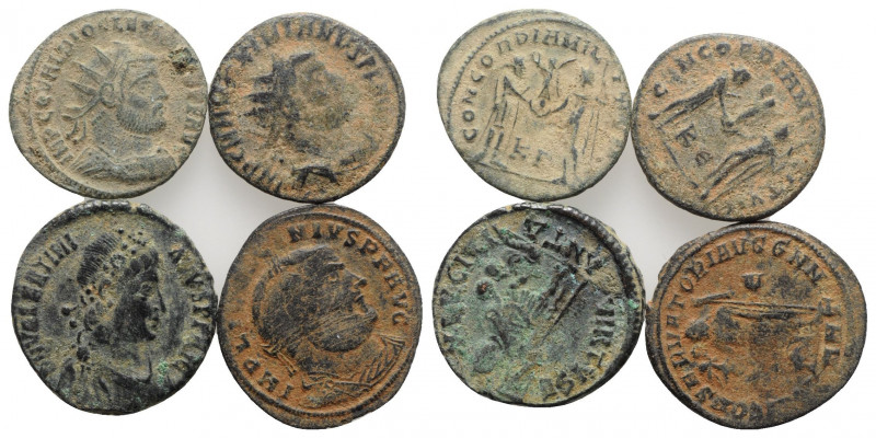 Lot of 4 Roman Imperial Æ coins, to be catalog. Lot sold as is, no return