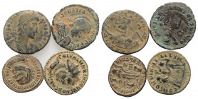 Lot of 4 Roman Imperial Æ coins, to be catalog. Lot sold as is, no return