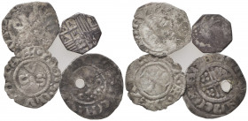 Lot of 4 Medieval BI coins, to be catalog. Lot sold as is, no return