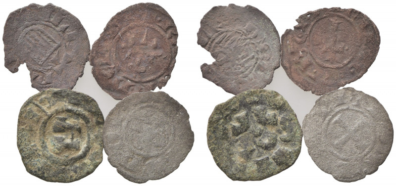 Lot of 4 Medieval BI coins, to be catalog. Lot sold as is, no return