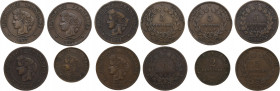 France, lot of 6 coins, to be catalog. Lot sold as is, no return